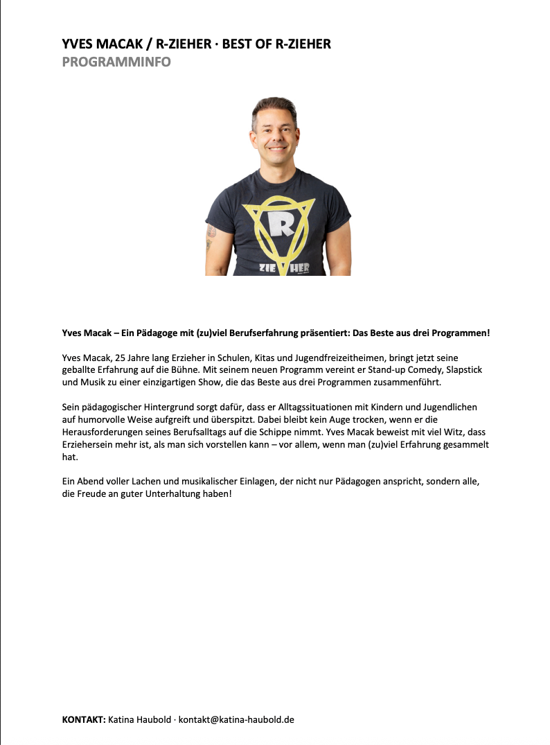 Pressetext Vorschau