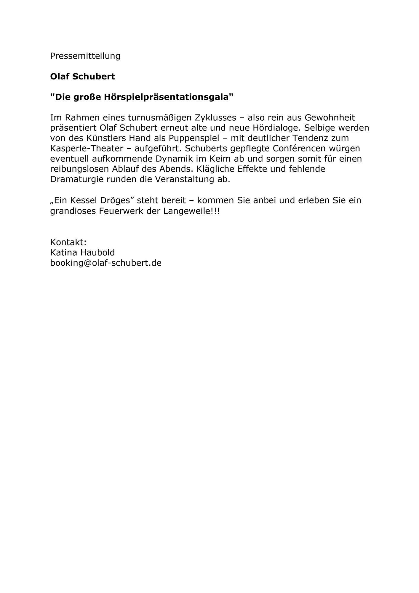 Pressetext Vorschau